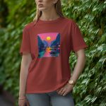 Afternoon - Half Sleeve T-Shirt for Women