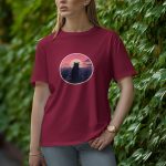 Alone Cat - Half Sleeve T-Shirt for Women