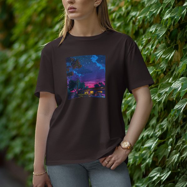 Blue Night - Half Sleeve T-Shirt for Women