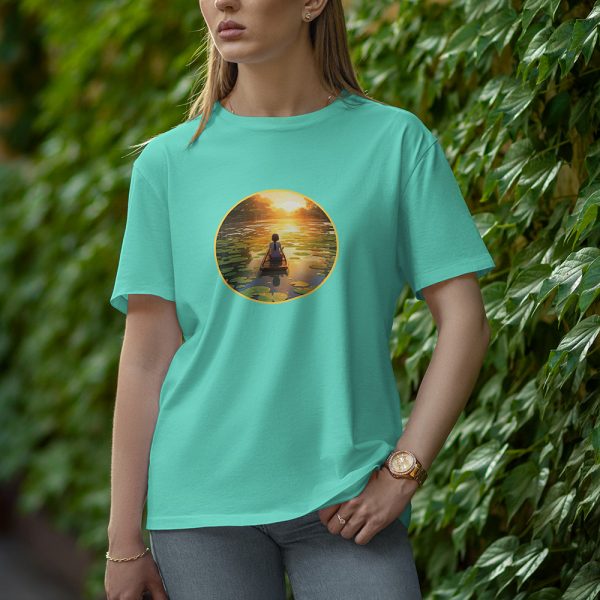 Boat Girl - Half Sleeve T-Shirt for Women