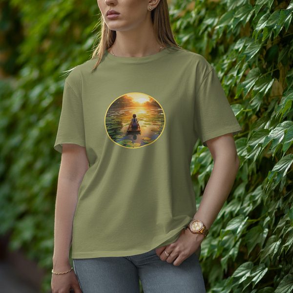 Boat Girl - Half Sleeve T-Shirt for Women