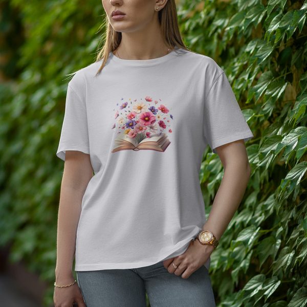 Book - Half Sleeve T-Shirt for Women