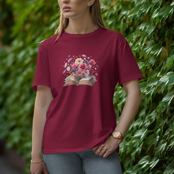 Book - Half Sleeve T-Shirt for Women