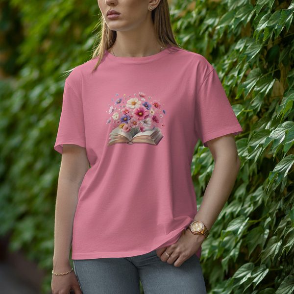 Book - Half Sleeve T-Shirt for Women