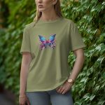 Butterfly - Half Sleeve T-Shirt for Women