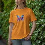 Butterfly - Half Sleeve T-Shirt for Women