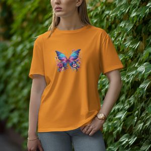 Butterfly - Half Sleeve T-Shirt for Women