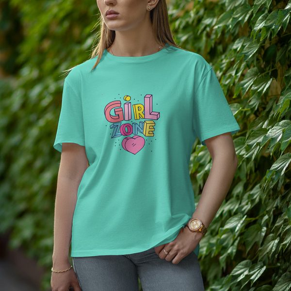 Girl Zone - Half Sleeve T-Shirt for Women