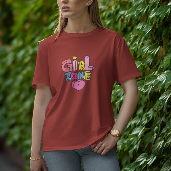 Girl Zone - Half Sleeve T-Shirt for Women