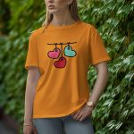 Hanging Loves - Half Sleeve T-Shirt for Women