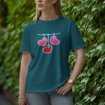 Hanging Loves - Half Sleeve T-Shirt for Women