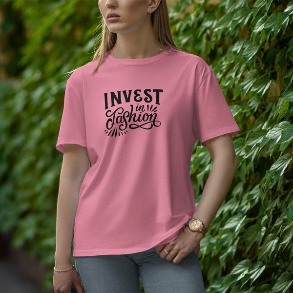 Invest In Fashion - Half Sleeve T-Shirt for Women