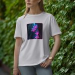 Light Flower - Half Sleeve T-Shirt for Women