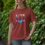 Love - Half Sleeve T-Shirt for Women