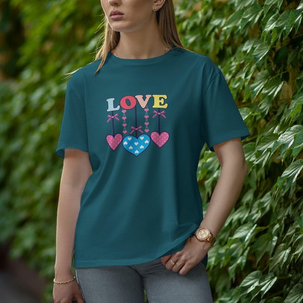 Love - Half Sleeve T-Shirt for Women