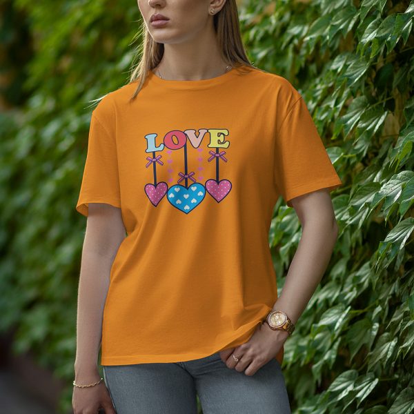 Love - Half Sleeve T-Shirt for Women