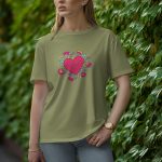 Love You - Half Sleeve T-Shirt for Women