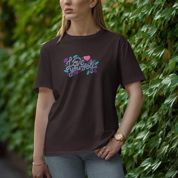 Love Yourself - Half Sleeve T-Shirt for Women