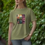 Natural - Half Sleeve T-Shirt for Women