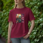 Natural - Half Sleeve T-Shirt for Women