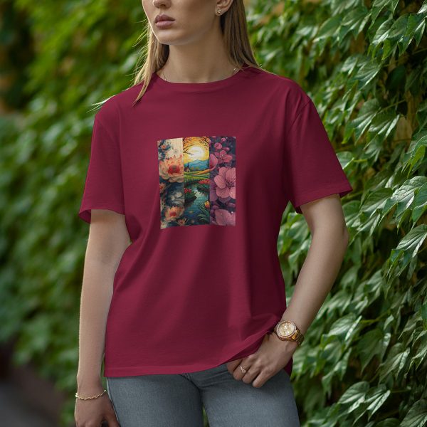 Natural - Half Sleeve T-Shirt for Women