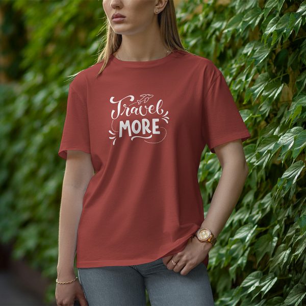 Travel More - Half Sleeve T-Shirt for Women