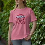 Umbrella With Love - Half Sleeve T-Shirt for Women