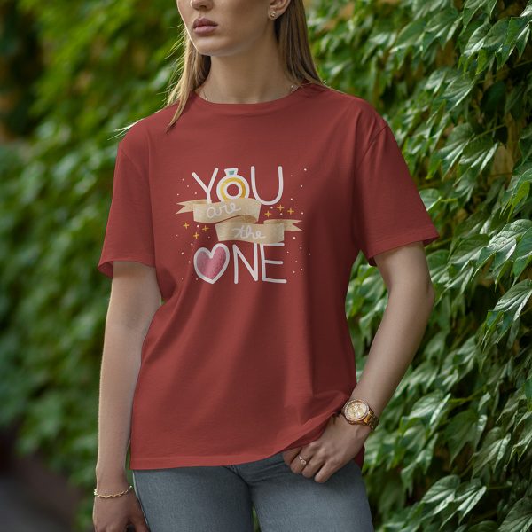 You Are The One - Half Sleeve T-Shirt for Women