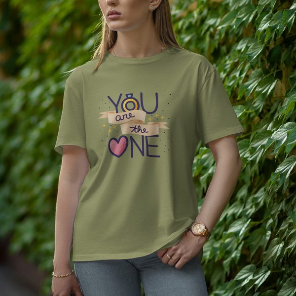 You Are The One - Half Sleeve T-Shirt for Women