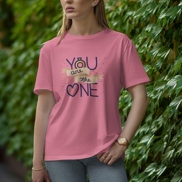 You Are The One - Half Sleeve T-Shirt for Women