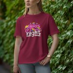 Girl Night - Half Sleeve T-Shirt for Women