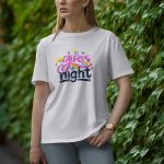 Girl Night - Half Sleeve T-Shirt for Women