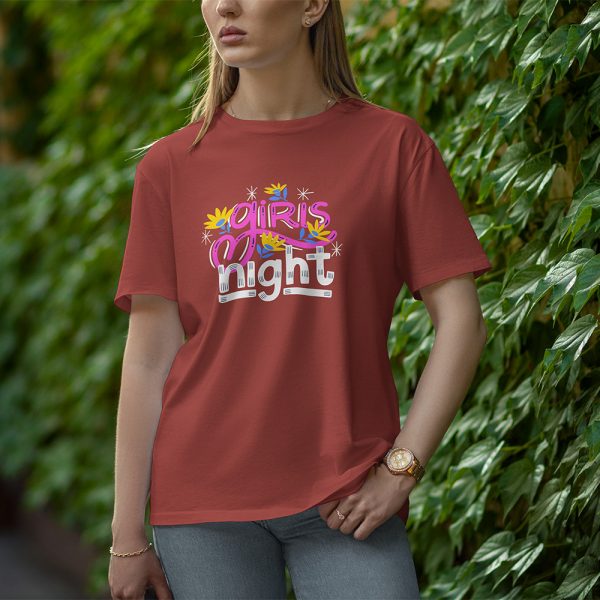 Girl Night - Half Sleeve T-Shirt for Women