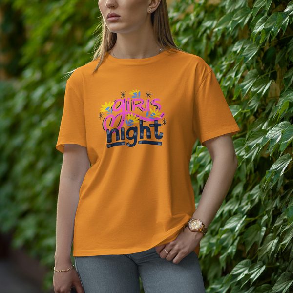 Girl Night - Half Sleeve T-Shirt for Women