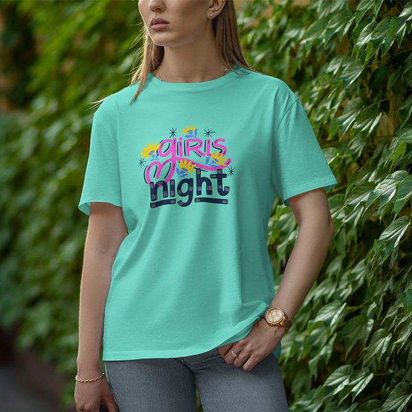 Girl Night - Half Sleeve T-Shirt for Women