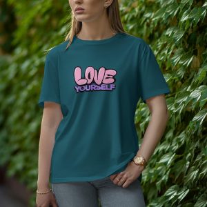 love Yourself - Half Sleeve T-Shirt for Women