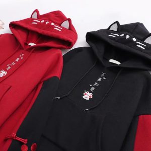 Premium Quality Stylish Cotton Hoodie For Women (2)