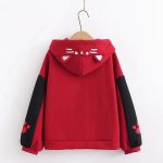 Red Color High Quality Premium Stylish Cotton Hoodie For Women