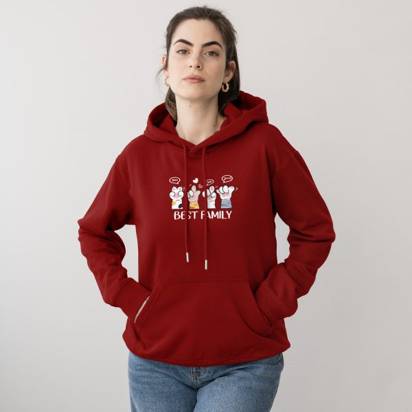 Premium Quality Stylish Cotton Hoodie For Women Best Family