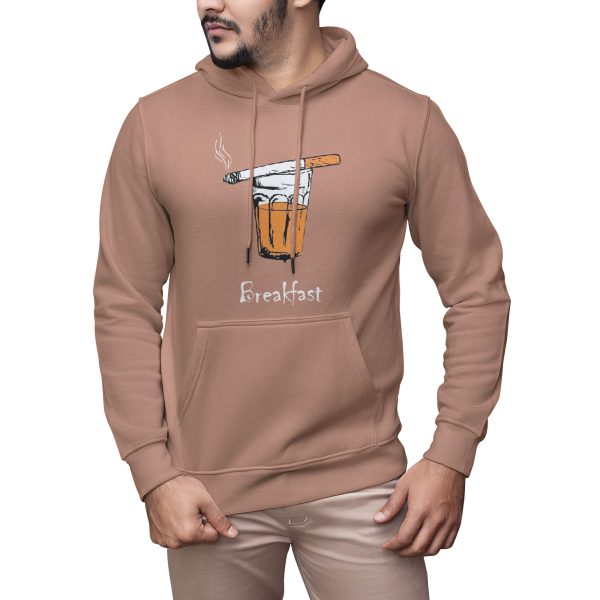 Premium Quality Stylish Cotton Hoodie For Men Breakfast