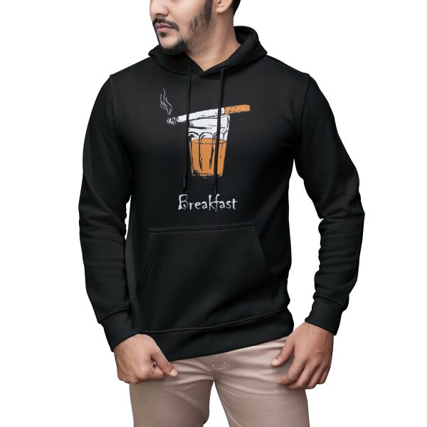 Premium Quality Stylish Cotton Hoodie For Men Breakfast