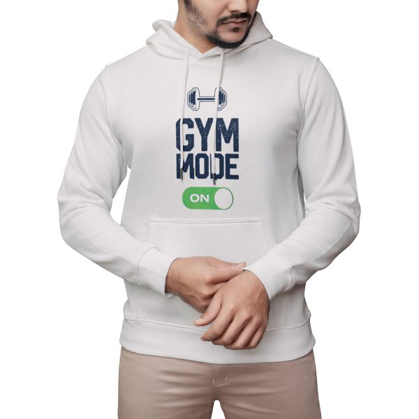 Premium Quality Stylish Cotton Hoodie For Men Gym Mode On