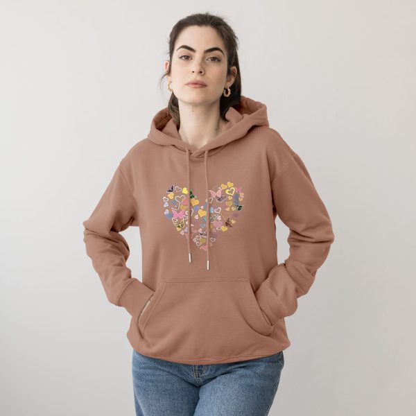 Premium Quality Stylish Cotton Hoodie For Women Love