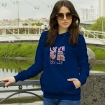 Premium Quality Stylish Cotton Hoodie For Women Love Eternal